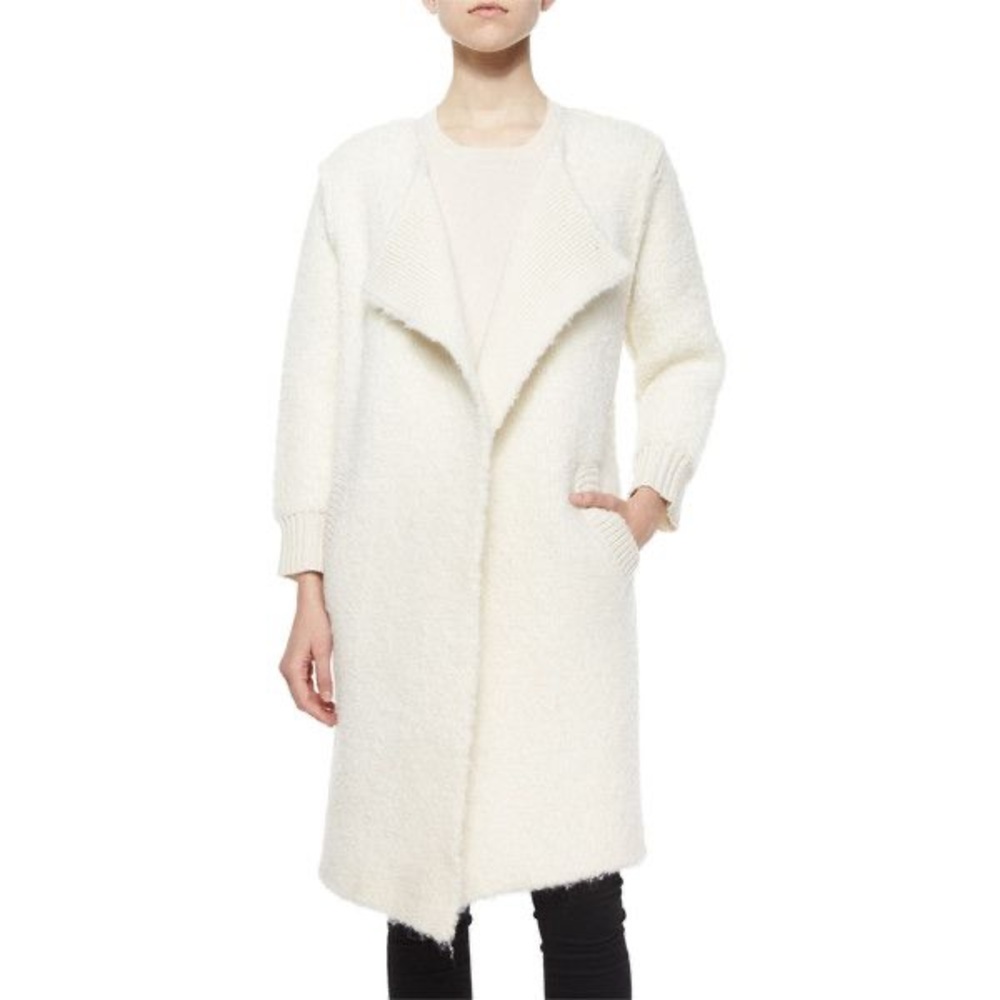 Burberry Brit Beige Wool Coat- size Large- NWT